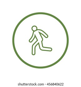 man, running, icon