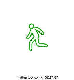 man, running, icon