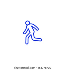 man, running, icon