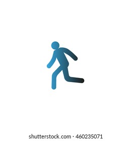 man, running, icon