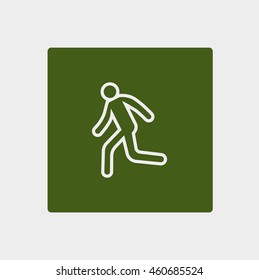 man, running, icon