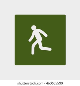 man, running, icon