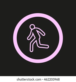 man, running, icon