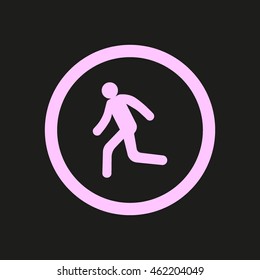 man, running, icon