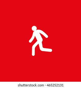 man, running, icon