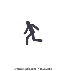 man, running, icon