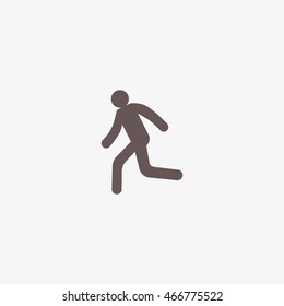 man, running, icon