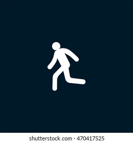 man, running, icon