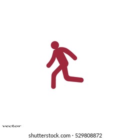 man, running, icon