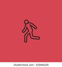 man, running, icon