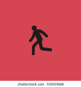 man, running, icon
