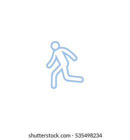 man, running, icon