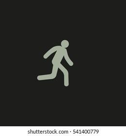 man, running, icon