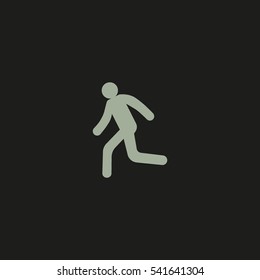 man, running, icon
