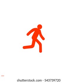 man, running, icon