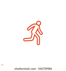 man, running, icon