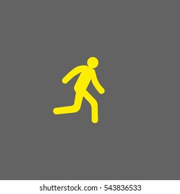 man, running, icon
