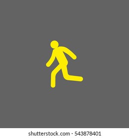 man, running, icon