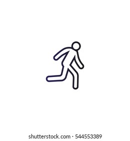 man, running, icon