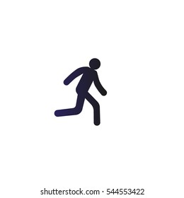 man, running, icon