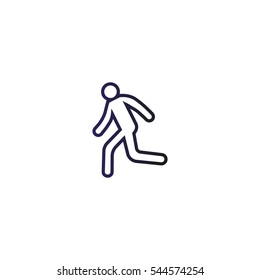 man, running, icon
