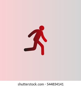 man, running, icon