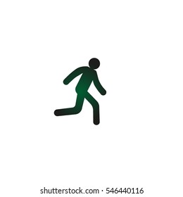man, running, icon