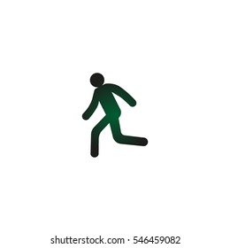 man, running, icon