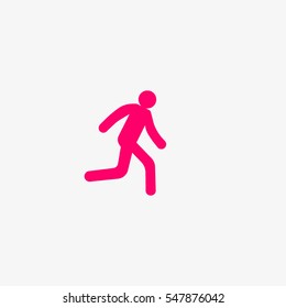 man, running, icon
