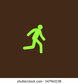 man, running, icon