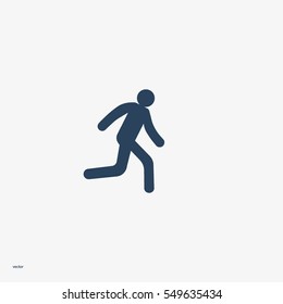 man, running, icon