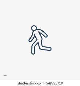 man, running, icon