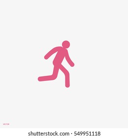 man, running, icon