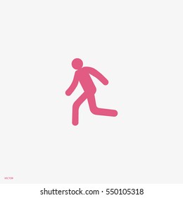 man, running, icon