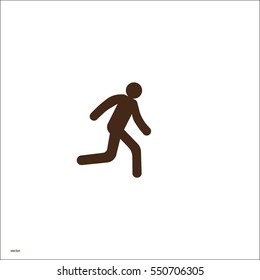 man, running, icon
