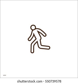 man, running, icon