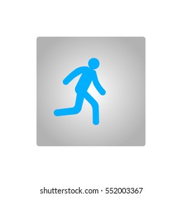 man, running, icon