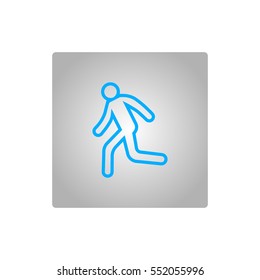 man, running, icon