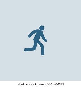 man, running, icon