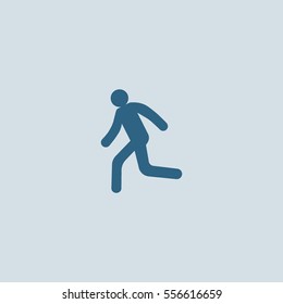 man, running, icon