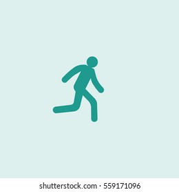 man, running, icon