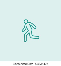 man, running, icon