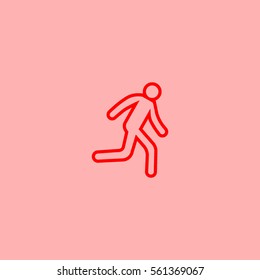 man, running, icon