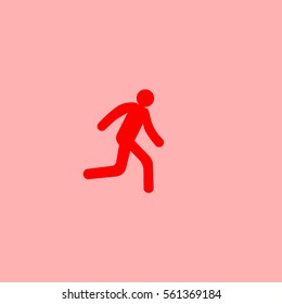 man, running, icon