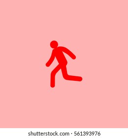 man, running, icon