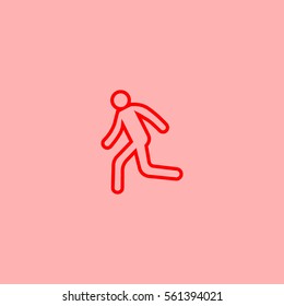 man, running, icon