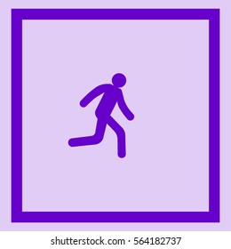 man, running, icon