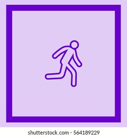 man, running, icon