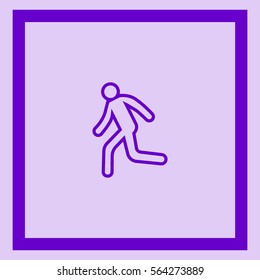 man, running, icon
