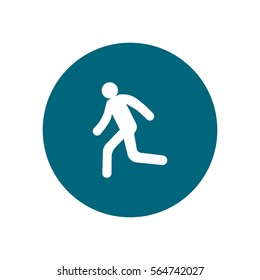 man, running, icon